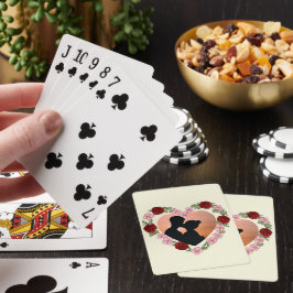 Benutzerdefiniertes Foto Kartenspiel – Florales He Spielkarten