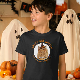 Benutzerdefiniertes Foto Katzenkatze Lover Hallowe T-Shirt