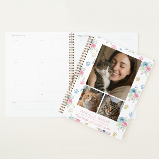Benutzerdefiniertes Foto Katzenmutter mit Wasserfa Planer (Anzeige)