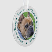 Benutzerdefiniertes Foto Keepake Pet Memorial Ornament (Vorderseite)