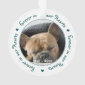 Benutzerdefiniertes Foto Keepake Pet Memorial Ornament (Rückseite)