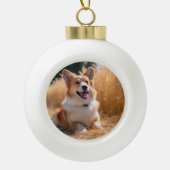 Benutzerdefiniertes Foto Keramik Kugel-Ornament (Vorderseite)