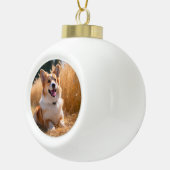Benutzerdefiniertes Foto Keramik Kugel-Ornament (Rechts)