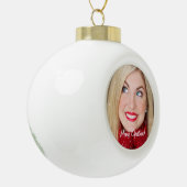 Benutzerdefiniertes Foto Keramik Kugel-Ornament (Links)