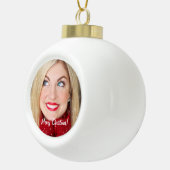 Benutzerdefiniertes Foto Keramik Kugel-Ornament (Rechts)
