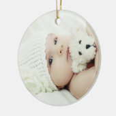 Benutzerdefiniertes Foto Keramik Ornament (Links)
