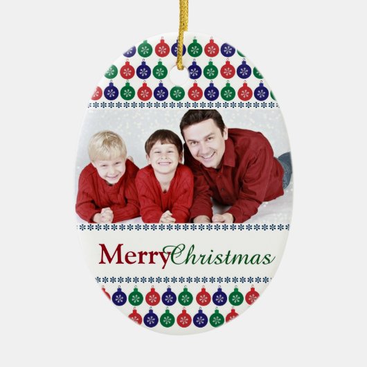 Benutzerdefiniertes Foto Keramik Ornament (Vorne)