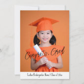 Benutzerdefiniertes Foto Kindergarten-Abschluss Einladung (Vorderseite)