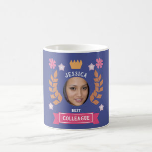 benutzerdefiniertes Foto Kollege - bester Mitarbei Kaffeetasse