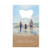 Benutzerdefiniertes Foto Kreditkarte Flaschenöffne Geldbeutel Flaschenöffner (Rückseite)