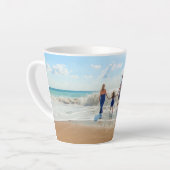 Benutzerdefiniertes Foto Latte Tasse Ihr eigenes D (Linke Ecke)