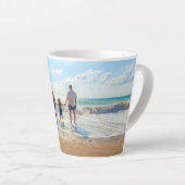 Benutzerdefiniertes Foto Latte Tasse Ihr eigenes D (Rechte Ecke)