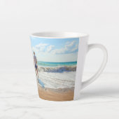 Benutzerdefiniertes Foto Latte Tasse Ihr eigenes D (Rechts)
