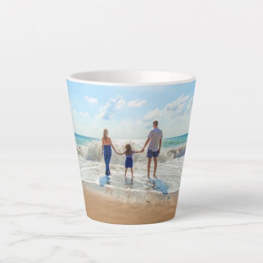 Benutzerdefiniertes Foto Latte Tasse Ihr eigenes D (Vorderseite)
