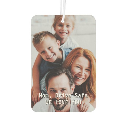 Benutzerdefiniertes Foto - Laufwerksichere Mama Autolufterfrischer (Rückseite)