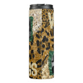 Benutzerdefiniertes Foto Leopard Zebra Muster Thermosbecher (Rückseite)