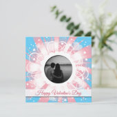 Benutzerdefiniertes Foto LGBT Transgender Valentin Feiertagskarte (Stehend Vorderseite)