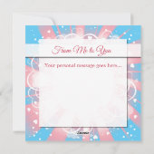 Benutzerdefiniertes Foto LGBT Transgender Valentin Feiertagskarte (Rückseite)