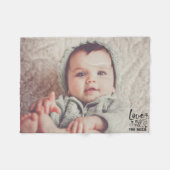 Benutzerdefiniertes Foto/Liebe ist alles, was Sie Fleecedecke (Vorderseite (Horizontal))