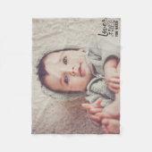 Benutzerdefiniertes Foto/Liebe ist alles, was Sie Fleecedecke (Vorderseite)