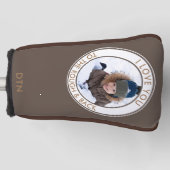 Benutzerdefiniertes Foto Liebe Sie zu Rough and Ba Golf Headcover (Vorderseite)