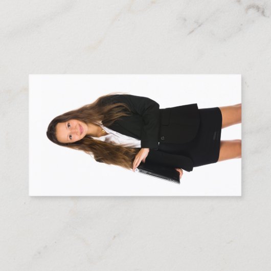 Benutzerdefiniertes Foto Lila Ombre Glitzer QR Ber Visitenkarte (Rückseite)