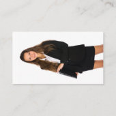 Benutzerdefiniertes Foto Lila Ombre Glitzer QR Ber Visitenkarte (Rückseite)