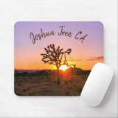 Benutzerdefiniertes Foto Lila Orange Sunset Joshua Mousepad (Mit Mouse)