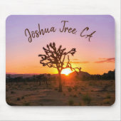 Benutzerdefiniertes Foto Lila Orange Sunset Joshua Mousepad (Vorne)