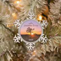 Benutzerdefiniertes Foto Lila Orange Sunset Joshua