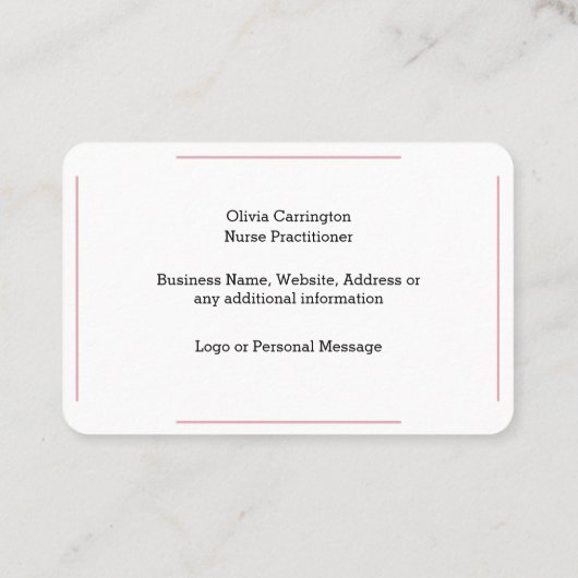 Benutzerdefiniertes Foto-Logo Beruflich einfach Visitenkarte (Rückseite)