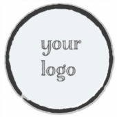 Benutzerdefiniertes Foto Logo erstellen Aufkleber (Vorderseite)