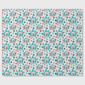 Benutzerdefiniertes Foto Logo Hund Lover Cat Lover Geschenkpapier (Flach)