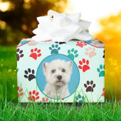 Benutzerdefiniertes Foto Logo Hund Lover Cat Lover Geschenkpapier