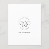 Benutzerdefiniertes Foto-Logo Modernes Business-Ma Flyer (Hinten)