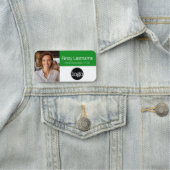 Benutzerdefiniertes Foto, Logo, Name - Kann grün b Namensschild (Beispiel)