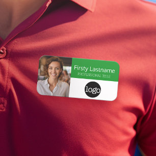 Benutzerdefiniertes Foto, Logo, Name - Kann grün b Namensschild