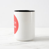 Benutzerdefiniertes Foto & Logo  | Personalisiert Zweifarbige Tasse (Mittel)