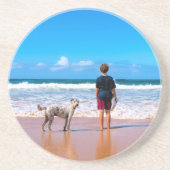 Benutzerdefiniertes Foto macht Ihren eigenen Desig Getränkeuntersetzer (Vorne)