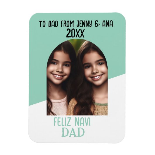 Benutzerdefiniertes Foto Magnet Feliz Navidad Keep (Vertikal)