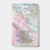 Benutzerdefiniertes Foto - marbelierter Holografis Ausweis (Rückseite)