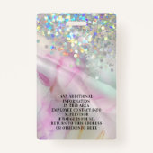 Benutzerdefiniertes Foto - marbelierter Holografis Ausweis (Rückseite)