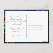 Benutzerdefiniertes Foto 💚 💜 Mardi Gras Magic Postkarte (Rückseite)