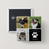 Benutzerdefiniertes Foto Memorial Collage Pet Keep Button (Vorne & Hinten)