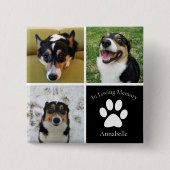 Benutzerdefiniertes Foto Memorial Collage Pet Keep Button (Vorderseite)