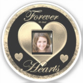 Benutzerdefiniertes Foto-Memorial für den liebende Aufkleber (Vorderseite)