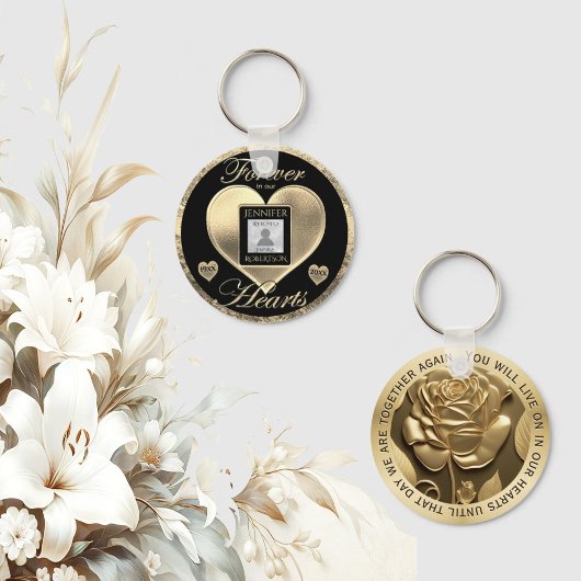 Benutzerdefiniertes Foto-Memorial für den liebende Schlüsselanhänger