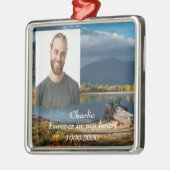 Benutzerdefiniertes Foto Memorial Keepake für imme Ornament Aus Metall (Links)