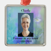 Benutzerdefiniertes Foto Memorial Keepake für imme Ornament Aus Metall (Vorne)