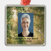 Benutzerdefiniertes Foto Memorial Keepake für imme Ornament Aus Metall (Vorne)